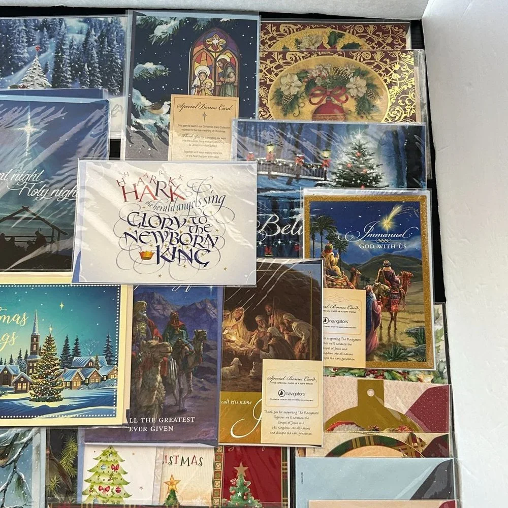 Lot 53 Christmas Ornament & Greeting Cards w/ Envelope St. Josephs Indian School